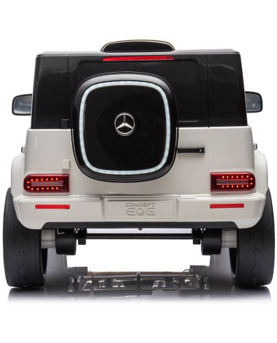 Акумулаторна кола KikkaBoo - Licensed Mercedes Benz EQG, бяла - 4