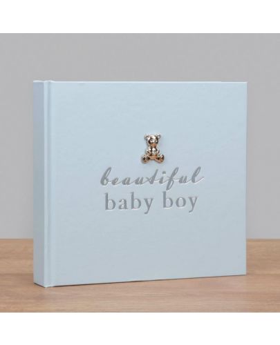 Албум за снимки с посребрена декорация Bambino - Beautiful baby boy - 2