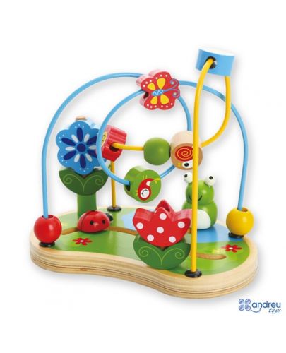 Дървена дидактическа играчка Andreu Toys - Градина - 1