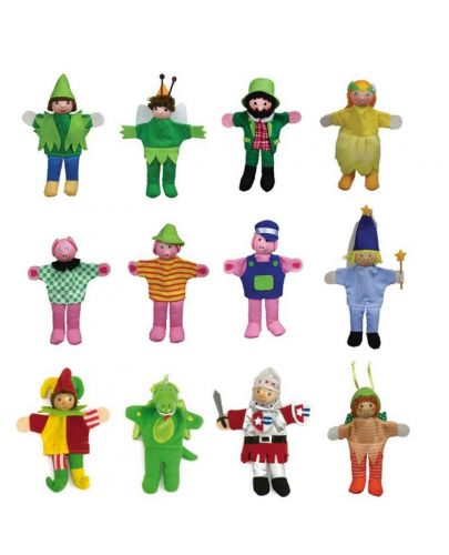 Кукли за пръсти Andreu toys - Приказни герои - 12 броя - 1