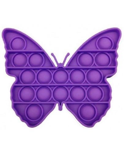 Антистрес играчка Poppit fidget - Пеперуда, лилава - 1