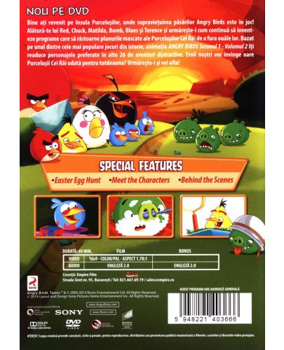 Angry Birds Toons - Сезон 1 - част 2 (DVD) - 2