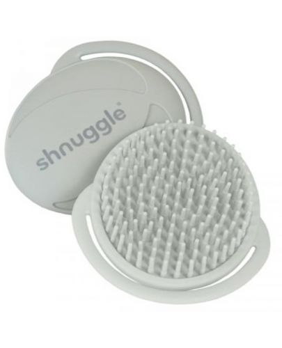 Антибактериална силиконова четка за баня Shnuggle - Сива - 1