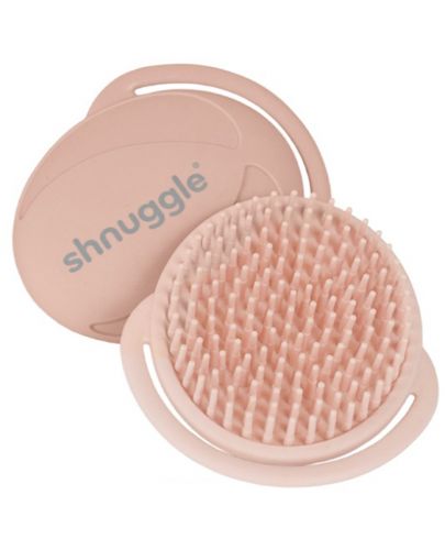 Антибактериална силиконова четка за баня Shnuggle - Розова - 1