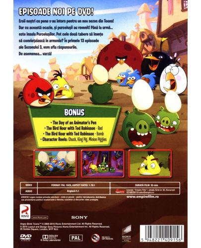 Angry Birds Toons - Сезон 3 - част 1 (DVD) - 2
