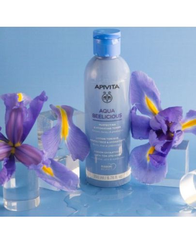 Apivita Aqua Beelicious&Express Beauty Комплект - Гел-крем, Тонер и Маска с глина, 40 + 20 + 2 x 8 ml - 4