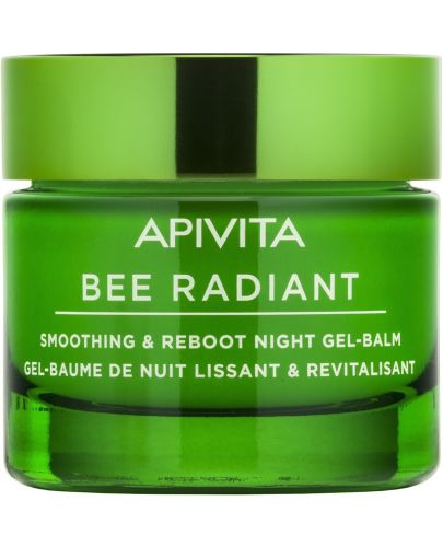 Apivita Bee Radiant Изглаждащ и детоксикиращ нощен гел-балсам, 50 ml - 1