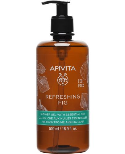 Apivita Refreshing Fig Душ гел със смокиня, 500 ml - 1