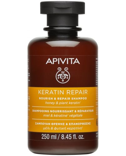 Apivita Възстановяващ шампоан за суха коса, 250 ml - 1