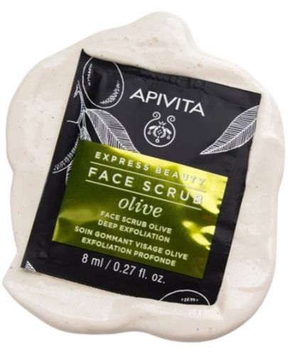 Apivita Express Beauty Ексфолиант за лице, маслина, 2 x 8 ml - 3