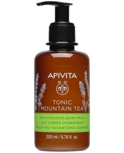 Apivita Tonic Mountain Tea Мляко за тяло с планински чай, 200 ml - 1