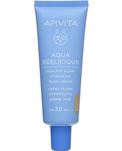 Apivita Aqua Beelicious Тониран хидратиращ флуид за лице, SPF30, 40 ml - 1