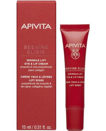 Apivita Beevine Elixir Крем за околоочен контур и устни, 15 ml - 2