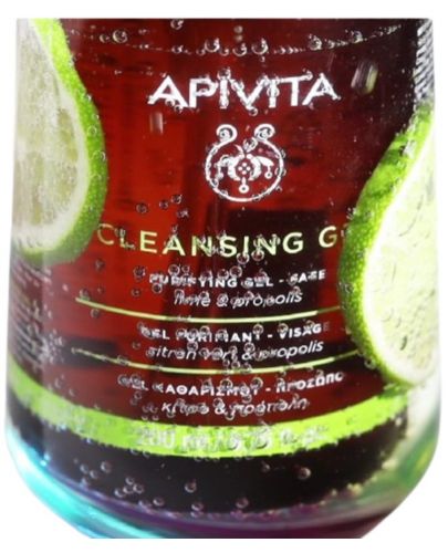 Apivita Face Cleansing Антисептичен почистващ гел за мазна кожа, 200 ml - 4