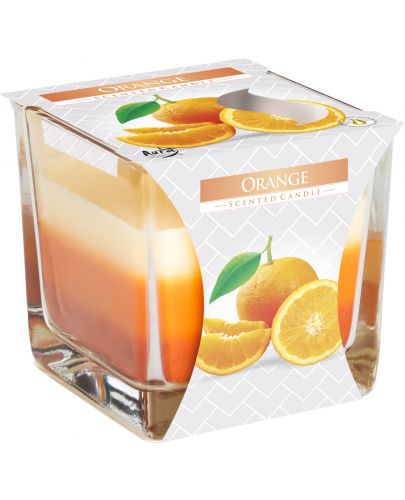 Ароматна свещ в чаша Bispol Aura - Orange - 1