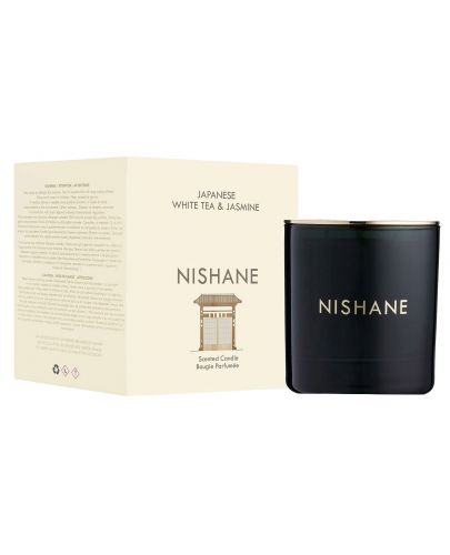 Ароматна свещ Nishane The Doors - Japanese White Tea & Jasmine, 300 g - 4
