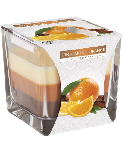 Ароматна свещ Bispol Aura - Cinnamon-Orange, 170 g - 1