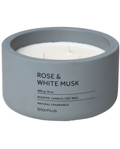 Ароматна свещ Blomus Fraga - XL, Rose & White Musk, FlintStone - 1