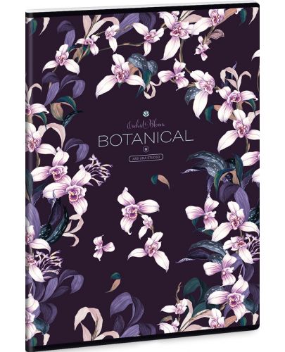 Ученическа тетрадка A4, 40 листа Ars Una Botanic - Orchid - 1