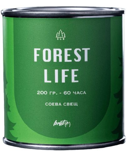 Ароматна соева свещ Brut(e) - Forest Life, 200 g - 1