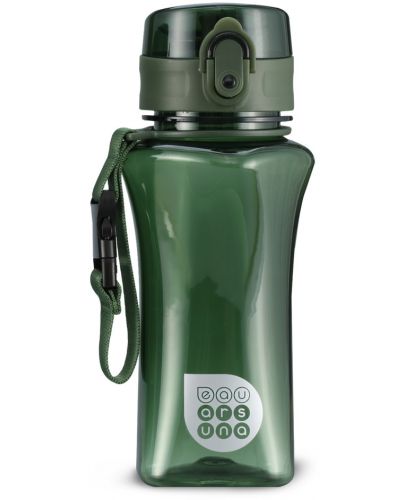 Бутилка за вода Ars Una - Тъмнозелена, 350 ml - 1