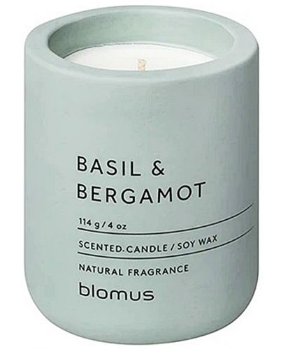 Ароматна свещ Blomus Fraga - S, Basil & Bergamot, Pine Gray - 1