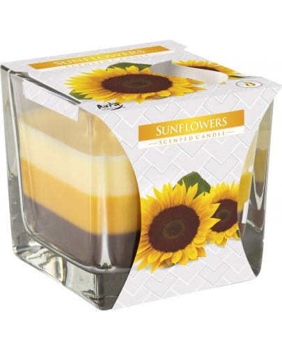 Ароматна свещ в чаша Bispol Aura - Sunflowers - 1