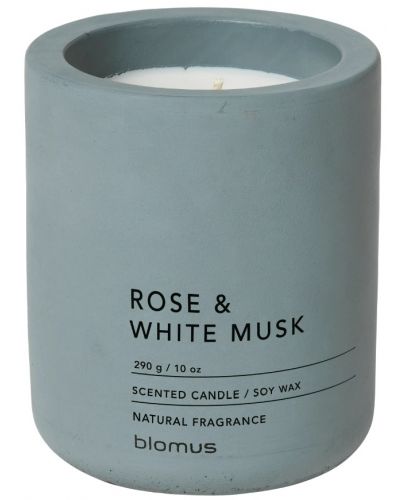 Ароматна свещ Blomus Fraga - L, Rose & White Musk, FlintStone - 1