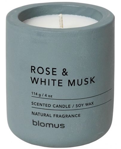 Ароматна свещ Blomus Fraga - S, Rose & White Musk, FlintStone - 1