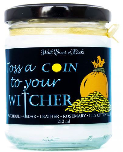 Ароматна свещ The Witcher - Toss a Coin to Your Witcher, 212 ml - 1