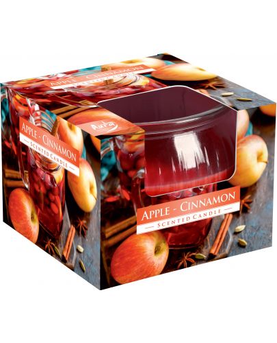 Ароматна свещ Bispol Aura - Apple-Cinnamon, 80 g - 1