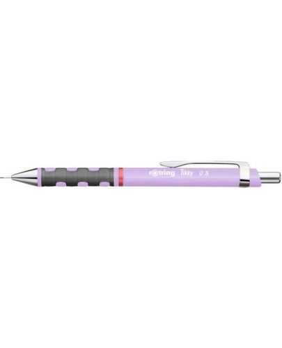 Автоматичен молив Rotring Tikky - Пастелен, 0.5 mm, лилав - 1