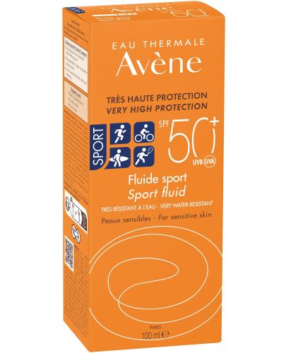 Avène Sun Слънцезащитен флуид Sport, SPF 50+, 100 ml - 4