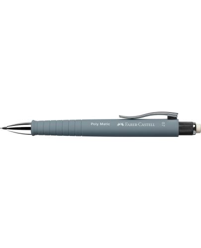Автоматичен молив Faber-Castell Poly Matic - 0.7 mm, каменносив - 2