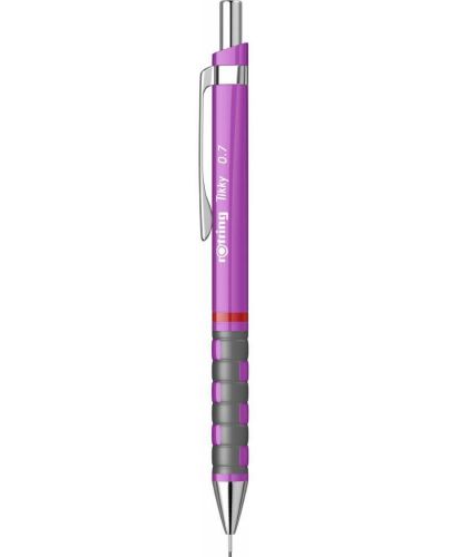 Автоматичен молив Rotring Tikky - Пастелен, 0.7 mm, лилав - 1