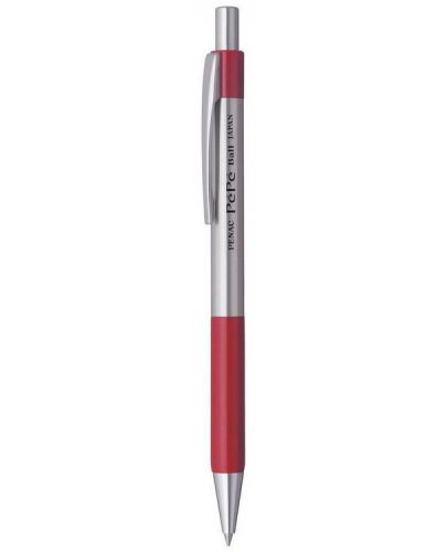 Автоматична химикалка Penac Pepe - 0.7 mm, червено и сиво - 1