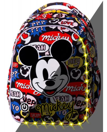 Ученическа светеща LED раница Cool Pack Joy S - Mickey Mouse - 1