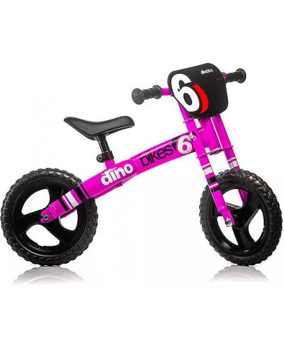 Балансиращо колело Dino Bikes - Rosa Fluo, розово - 1