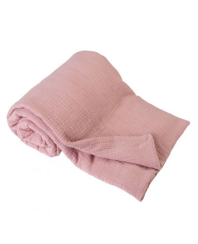 Детско одеяло Baby Matex - Muslin, розово - 1