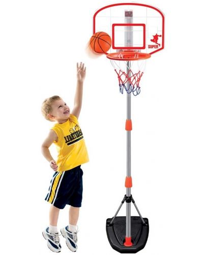 Баскетболен кош с електронен брояч King Sport, 170 cm, с мини топка - 2