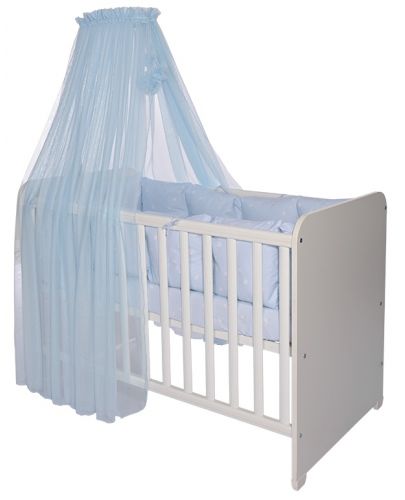 Балдахин за бебешко легло Lorelli - Color Pom Pom, 280 x 160 cm, син - 1