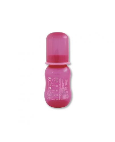 Пластмасово шише Baby Nova - 130 ml, розово - 1