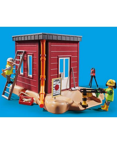 Игрален комплект Playmobil - Багер със строителна площадка - 6
