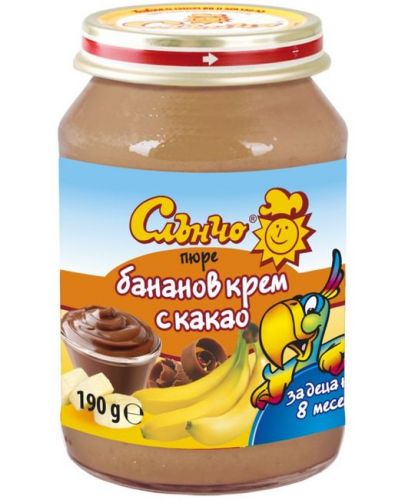 Бананов крем с какао Слънчо, 190g - 1