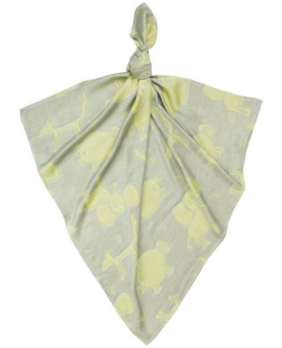 Бамбукова пелена Texpol - Животни, 75 x 75 cm, жълта - 1
