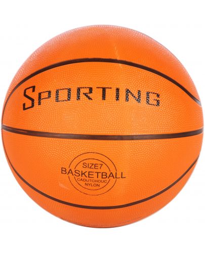 Баскетболна топка E&L cycles - Sporting, размер 7, оранжева - 1