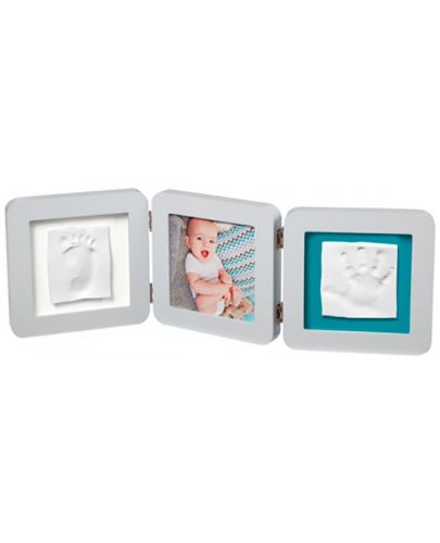 Baby Art Отпечатък за ръчичка и краче - Modern Trendy Бяла рамка  BA -00015 white - 2