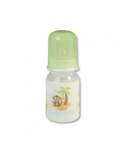 Стандартно пластмасово шише Baby Nova - 125 ml, маймунка - 1