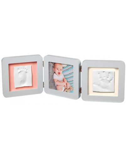 Baby Art Отпечатък за ръчичка и краче - Modern Trendy Бяла рамка  BA -00015 white - 1