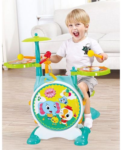  Барабани Hola Toys - На стойка със столче - 2